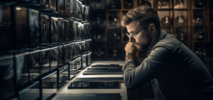 IT Manager on his desk